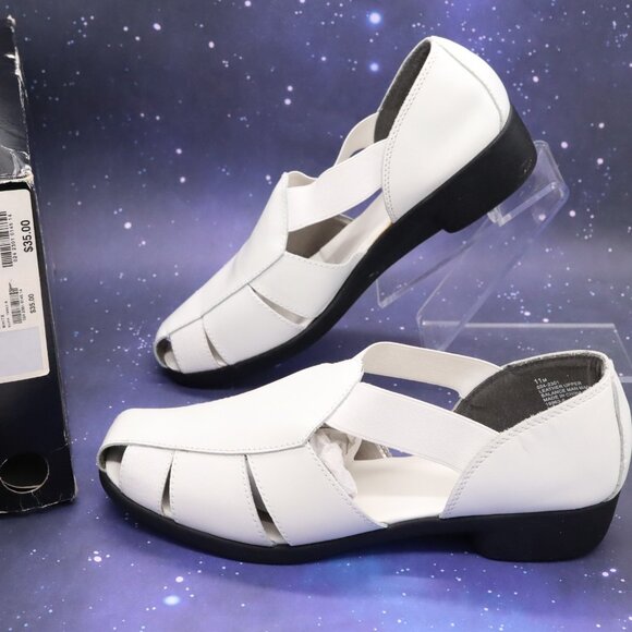 NEW Liz Baker Women Shoes Size 11 M Sandals Anna White Cream Color New w/ box - Picture 1 of 11